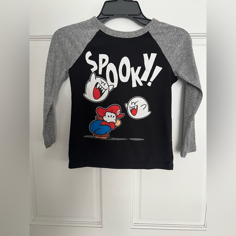 Jumping Beans Nintendo Spooky Mario Graphic Long sleeve Tee
